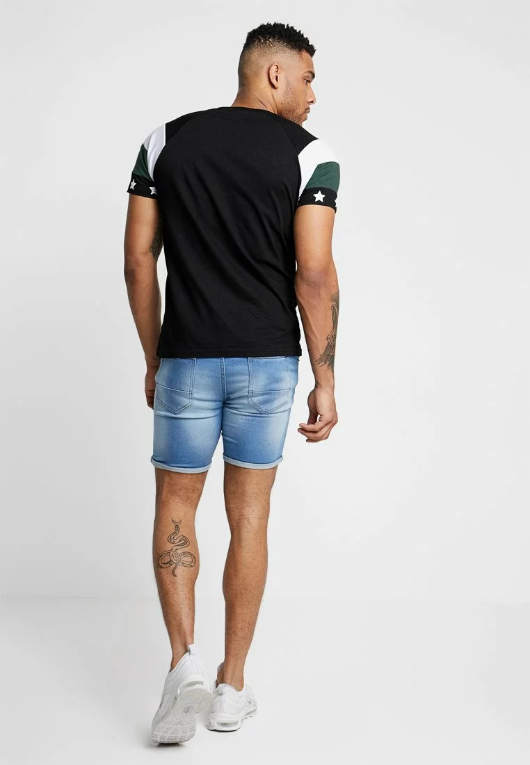 Brave Soul STAR - Camiseta Estampada - Black Combo, Hombre 3 Brave Soul STAR - Camiseta Estampada - Black Combo, Hombre - Imagen 3