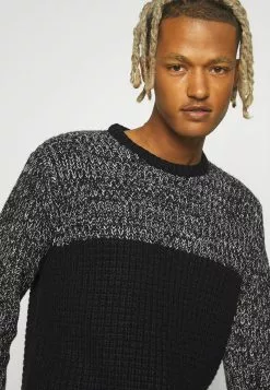 Brave Soul Jersey De Punto - Jet Black/grey Twist, Hombre -Brave Soul Ventas 58a07d240fbb4f89b7d359a7265b05f7