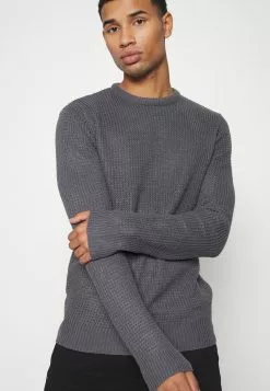 Brave Soul Jersey De Punto - Slate Grey, Hombre -Brave Soul Ventas 5becb93b20794deba00d61fc81a158e2