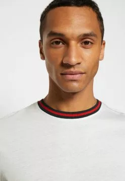 Brave Soul BRYCE - Camiseta Estampada - White/navy/red, Hombre -Brave Soul Ventas 5c030a13dacf45fe87a48cdd148164a3