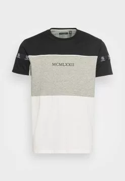 Brave Soul Camiseta Estampada - Jet Black/light Grey Marl/optic White, Hombre -Brave Soul Ventas 5e1f9b8a58714c058ed153193e6332b8