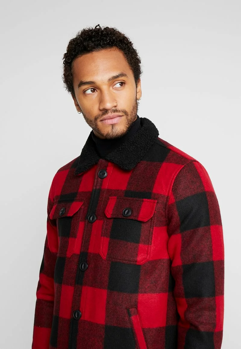 Brave Soul AUGUSTUS - Chaqueta Fina - Red/black, Hombre 4 Brave Soul AUGUSTUS - Chaqueta Fina - Red/black, Hombre - Imagen 4