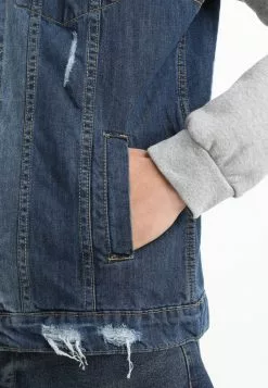 Brave Soul Chaqueta Vaquera - Blue Denim/grey, Hombre -Brave Soul Ventas 5f5906a4c92449b783e59028751645aa