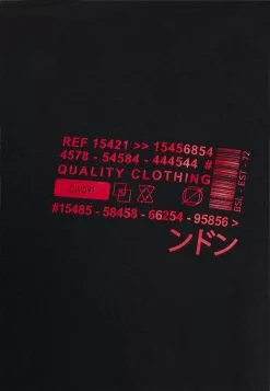 Brave Soul Camiseta Estampada - Jet Black/ Red, Hombre -Brave Soul Ventas 60c6fb4ea5ea439ab376afc25c5e5360