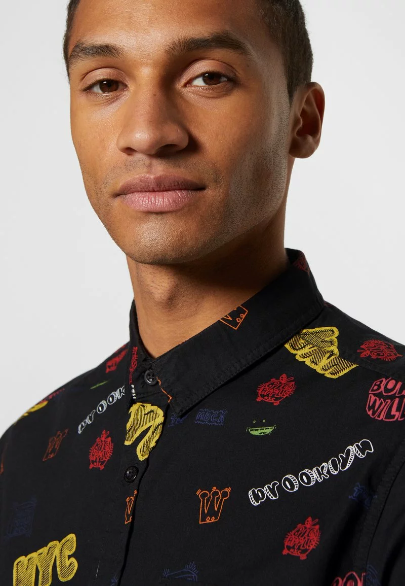 Brave Soul TRIUMPH - Camisa - Black/multi, Hombre 7 Brave Soul TRIUMPH - Camisa - Black/multi, Hombre - Imagen 7