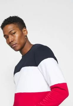 Brave Soul WHITEHALL - Sudadera - Rich Navy / Optic White / Red, Hombre -Brave Soul Ventas 63bffacf0afd44cc9cba164d49394cff