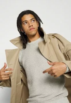 Brave Soul Jersey De Punto - Ecru Melange, Hombre -Brave Soul Ventas 6429e8d99a074451b65320558ecf54bf