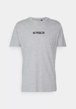 Brave Soul Camiseta Estampada - Lightt Grey Marl/black, Hombre -Brave Soul Ventas 64b3e7c4561549838e8153e646f403a1