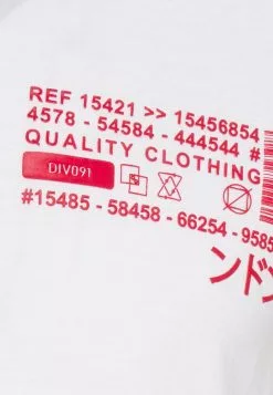 Brave Soul GONZA - Camiseta Estampada - Optic White/red, Hombre -Brave Soul Ventas 6534434057bf4ea4b4f02c0ec5b0c639