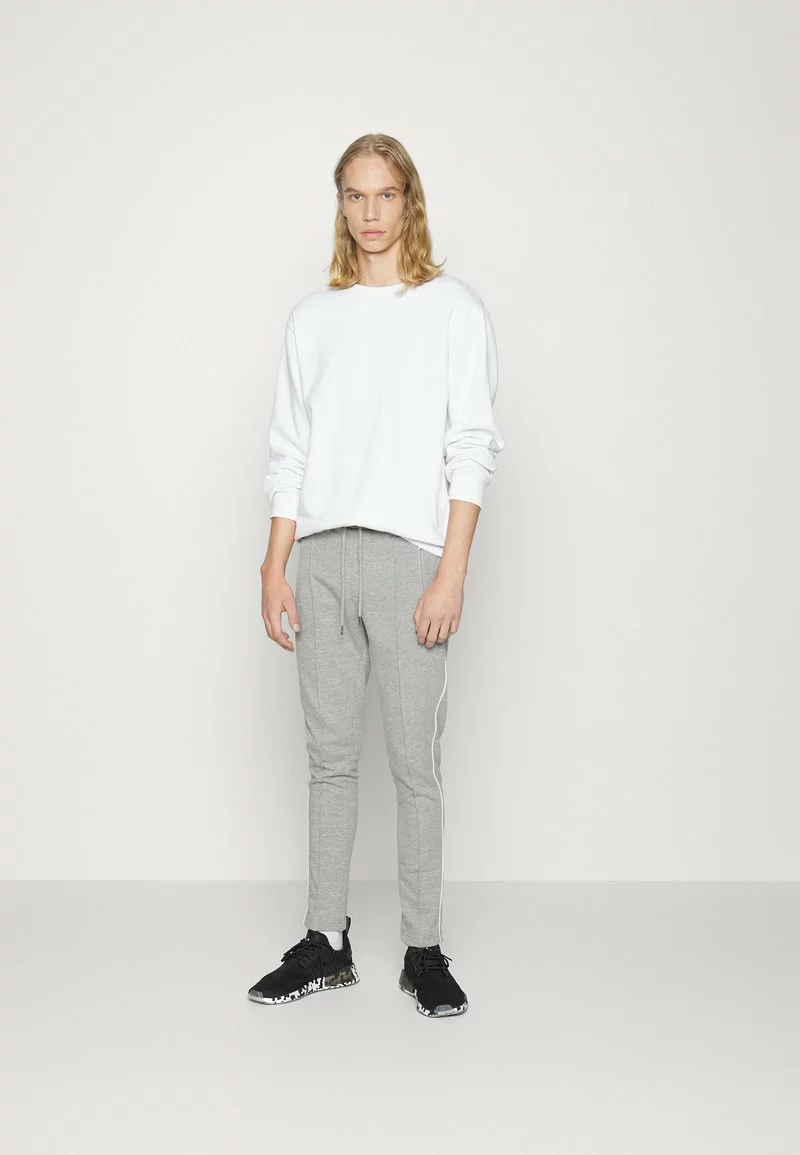 Brave Soul Pantalones Deportivos - Light Grey Marl/optic White, Hombre 2 Brave Soul Pantalones Deportivos - Light Grey Marl/optic White, Hombre - Imagen 2