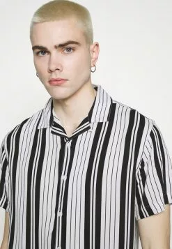 Brave Soul ESKER - Camisa - Optic White/jet Black, Hombre -Brave Soul Ventas 6599a6b5895b4328ba9ea1ec7f47725b