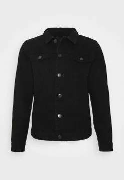 Brave Soul FIELDING - Chaqueta Vaquera - Black, Hombre -Brave Soul Ventas 6923b64f73b1467db77a5b6fd297b489