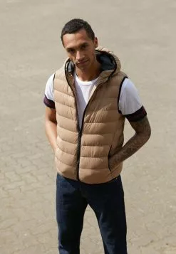 Brave Soul BLACKBURNSTN - Chaleco - Stone, Hombre
