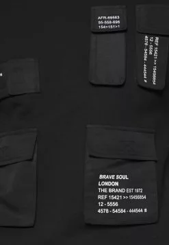 Brave Soul Sudadera - Jet Black/white, Hombre -Brave Soul Ventas 6ae34ae0e5354433886c333ba403c346