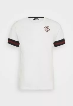 Brave Soul DRUMMOND - Camiseta Estampada - Optic White/rich Navy/burgundy, Hombre -Brave Soul Ventas 6b13613462d4459899d615df23f5694a