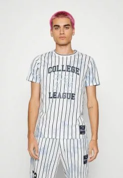 Brave Soul SET - Chándal - Optic White/blue, Hombre