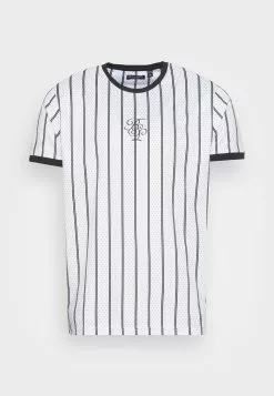 Brave Soul ALFON - Camiseta Estampada - Optic White/jet Black, Hombre -Brave Soul Ventas 6b7dc182025b487bb22a280b13e205e0