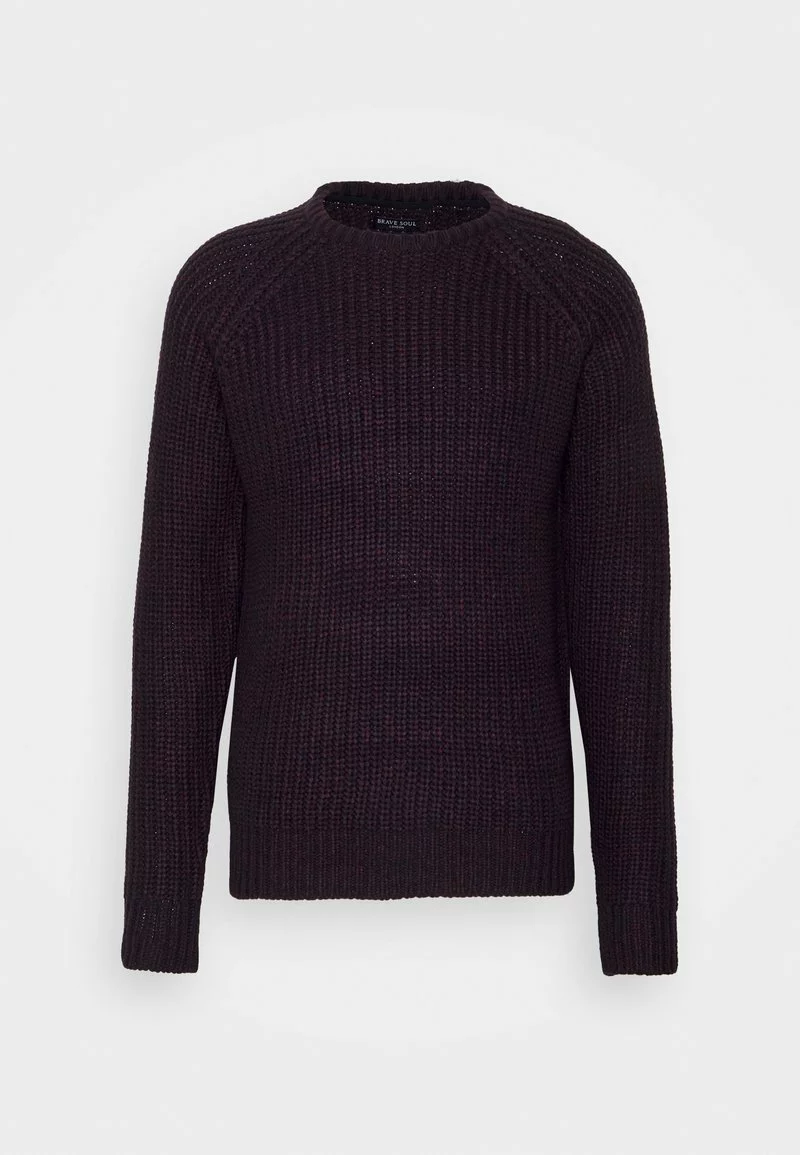Brave Soul DECIMUS - Jersey De Punto - Grape/burgundy/navy, Hombre 5 Brave Soul DECIMUS - Jersey De Punto - Grape/burgundy/navy, Hombre - Imagen 5
