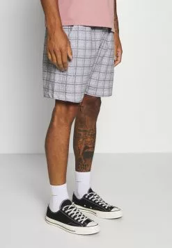 Brave Soul JENSONCHECK - Shorts - Black/white, Hombre
