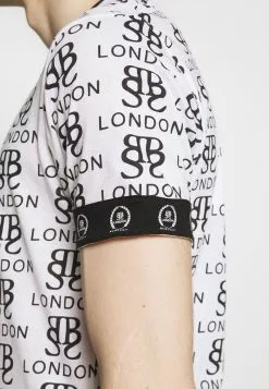 Brave Soul Camiseta Estampada - Optic White/black/red, Hombre -Brave Soul Ventas 6e0313f7a4d340cd99b31fdb1aa844a8