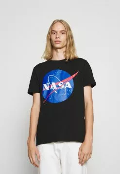 Brave Soul ALRIN - Camiseta Estampada - Jet Black, Hombre