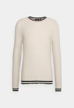 Brave Soul Jersey De Punto - Oatmeal/french Navy, Hombre -Brave Soul Ventas 6ef625259fd4401cb860c9a29574dac5