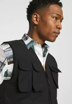 Brave Soul TRACKVEST - Chaleco - Black, Hombre -Brave Soul Ventas 6f95304ea4eb405fbb794aa98df577de