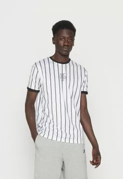 Brave Soul ALFON - Camiseta Estampada - Optic White/jet Black, Hombre