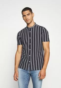 Brave Soul MONK - Camisa - Black, Hombre