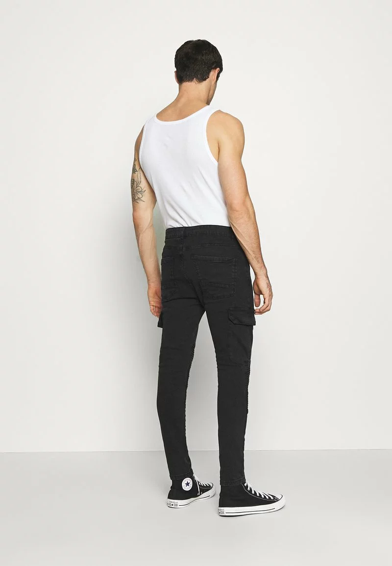 Brave Soul BIKERCARGO - Vaqueros Pitillo - Charcoal, Hombre 3 Brave Soul BIKERCARGO - Vaqueros Pitillo - Charcoal, Hombre - Imagen 3