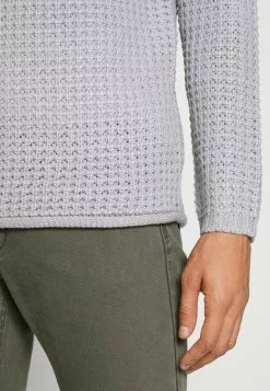 Brave Soul Jersey De Punto - Light Grey Marl, Hombre -Brave Soul Ventas 74753aa5a9c14a1f89f437712d64121d