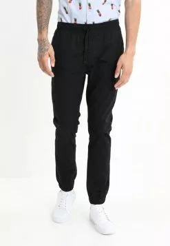 Brave Soul FINEPLAIN - Pantalones - Black, Hombre