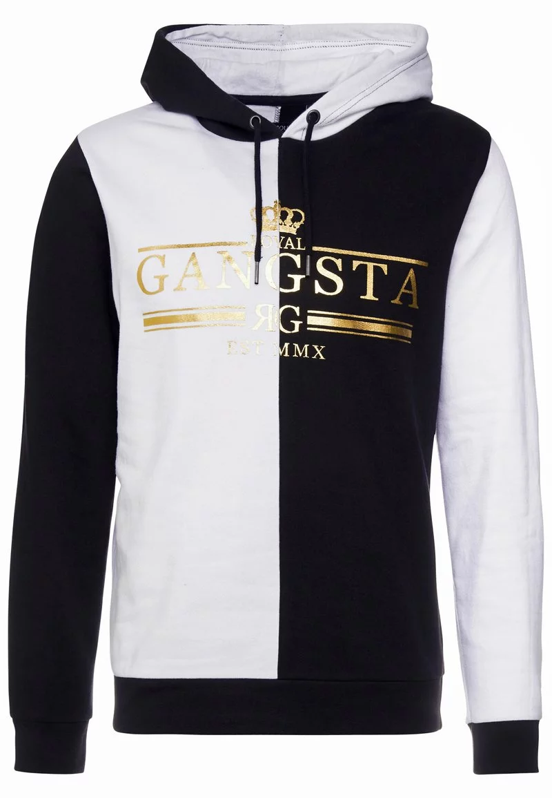 Brave Soul GLIMCO - Jersey Con Capucha - Black/white, Hombre 4 Brave Soul GLIMCO - Jersey Con Capucha - Black/white, Hombre - Imagen 4