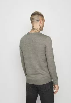 Brave Soul PARSECL - Jersey De Punto - Silver Grey Marl, Hombre -Brave Soul Ventas 76ba22fb4ef94a6489387bca50ca2610