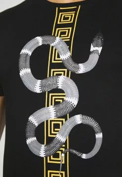 Brave Soul SNAKE PRINTED SET - Camiseta Estampada - Black, Hombre -Brave Soul Ventas 7866387cb4744d51905ac5fd0fc80170