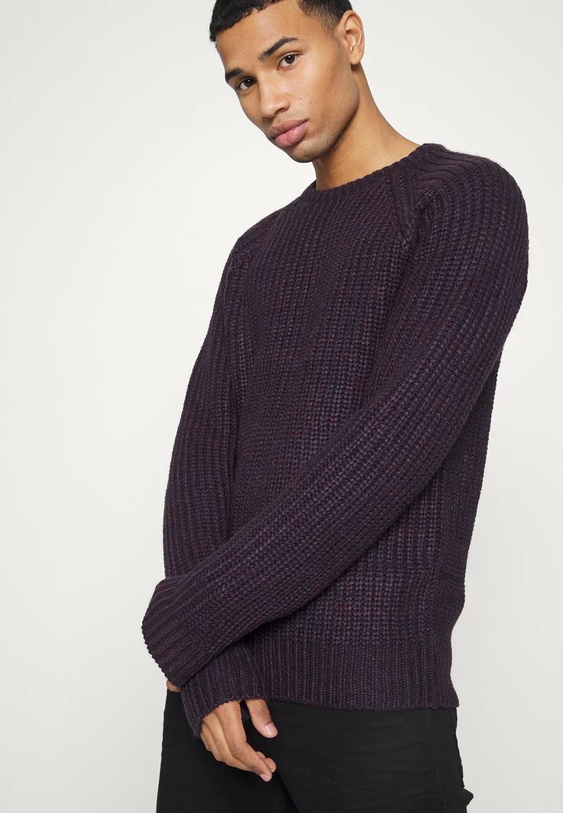 Brave Soul DECIMUS - Jersey De Punto - Grape/burgundy/navy, Hombre 4 Brave Soul DECIMUS - Jersey De Punto - Grape/burgundy/navy, Hombre - Imagen 4