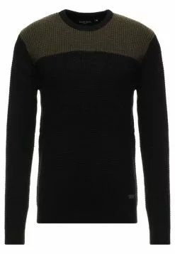 Brave Soul HERMES - Jersey De Punto - Black/khaki, Hombre 10 Brave Soul HERMES - Jersey De Punto - Black/khaki, Hombre -Brave Soul Ventas 7957bad31fd24e91be02da475dbbc08f