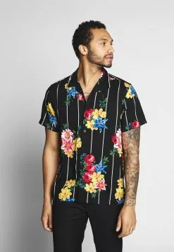 Brave Soul KRILL - Camisa - Black, Hombre