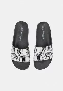 Brave Soul MARBLE - Sandalias Planas - Black, Hombre -Brave Soul Ventas 7d1dcfeb4da1436dbaac2f0857a20e3f