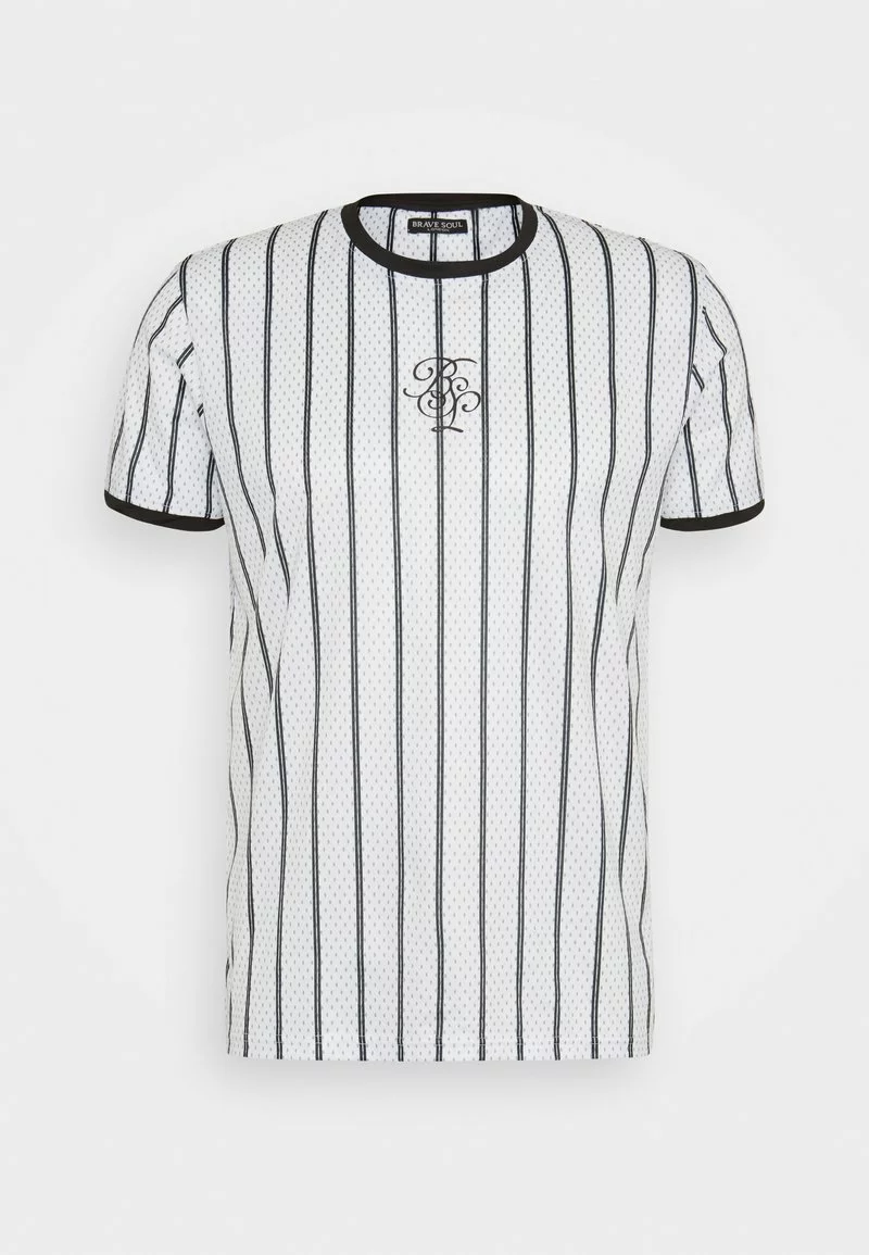 Brave Soul ALFONZ - Camiseta Estampada - Optic White/jet Black, Hombre 6 Brave Soul ALFONZ - Camiseta Estampada - Optic White/jet Black, Hombre - Imagen 6