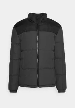 Brave Soul BLEASDALE - Chaqueta De Invierno - Grey/black, Hombre -Brave Soul Ventas 7da35411231a46ebb0106f86e6db4ea1