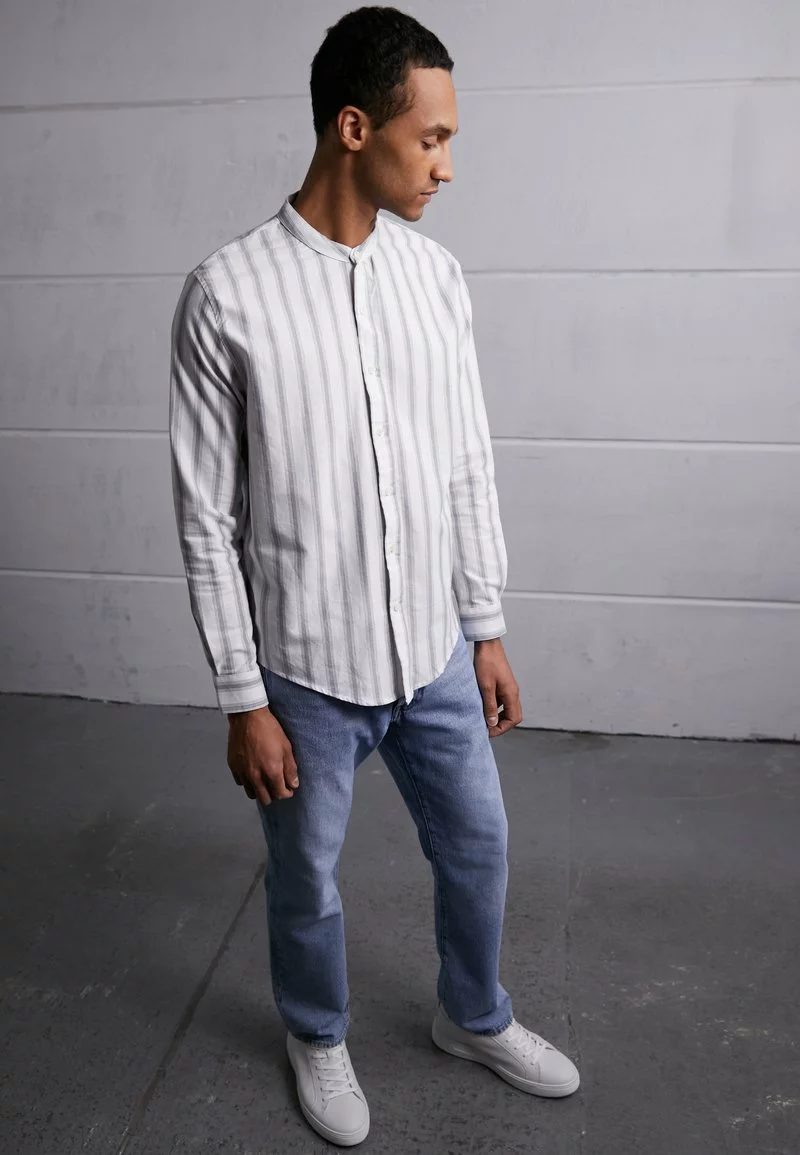 Brave Soul RAFFAEL - Camisa - Optic White/light Grey, Hombre 1 Brave Soul RAFFAEL - Camisa - Optic White/light Grey, Hombre