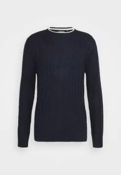 Brave Soul CLIFF - Jersey De Punto - Midnight Navy/oatmeal, Hombre -Brave Soul Ventas 80af1fe9db0a428a9d53cd68e21f2dbe