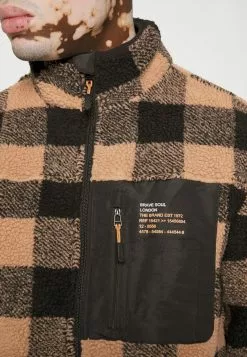 Brave Soul LITHARO - Forro Polar - Tan / Jet Black, Hombre -Brave Soul Ventas 81df7c4629404601ab1d8c4a6a0f3b3d