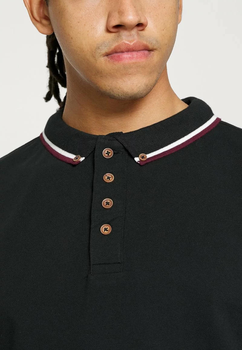 Brave Soul KENNEDY - Camiseta De Manga Larga - Jet Black/ecru/burgundy, Hombre 6 Brave Soul KENNEDY - Camiseta De Manga Larga - Jet Black/ecru/burgundy, Hombre - Imagen 6