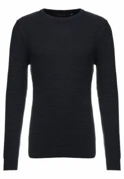 Brave Soul LINEAR - Jersey De Punto - Dk Navy, Hombre -Brave Soul Ventas 834a2fd203914de08cef36948e905768