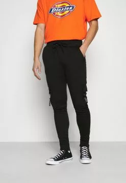 Brave Soul CHELSEA - Pantalones Deportivos - Black, Hombre