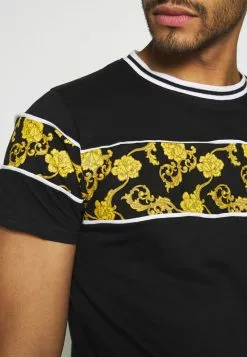 Brave Soul Camiseta Estampada - Black/multi, Hombre -Brave Soul Ventas 83db84a2ee914076980c0bd1917340c0