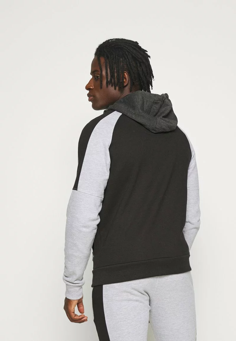 Brave Soul DALIA - Chándal - Black/charcoal/ Grey Marl, Hombre 4 Brave Soul DALIA - Chándal - Black/charcoal/ Grey Marl, Hombre - Imagen 4