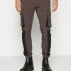 Brave Soul NEWTONS - Pantalones Cargo - Choc Brown, Hombre